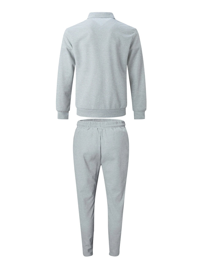 CN Zhejiang Men Slim Fit Jacket With Zipper Pocket Set by zapcart