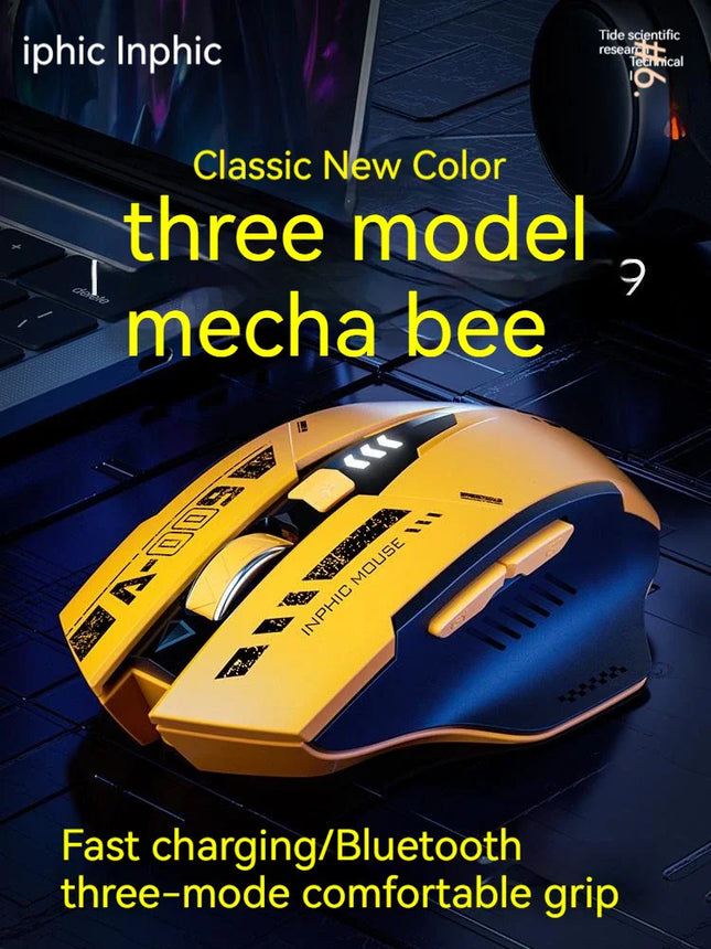 Inphic A9 Wireless Silent Gaming Mouse 2.4G Bluetooth PC by zapcart