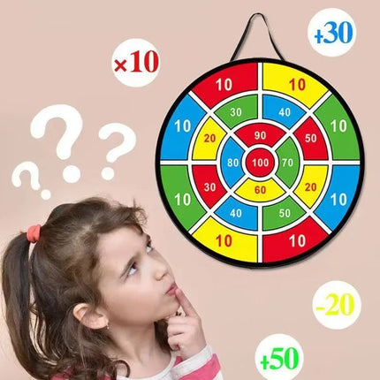 Kids Dart Board with Sticky Balls 66CM Large Indoor Outdoor by zapcart