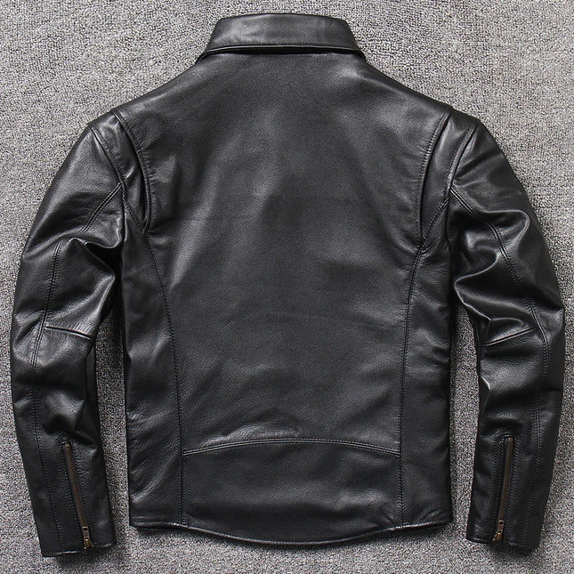 Genuine Cowhide Leather Jacket Motorcycle Others Easy Care by zapcart