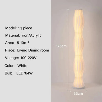 Claeted Nordic Grass Skirts LED Floor Lamp Ambient Bedroom by zapcart