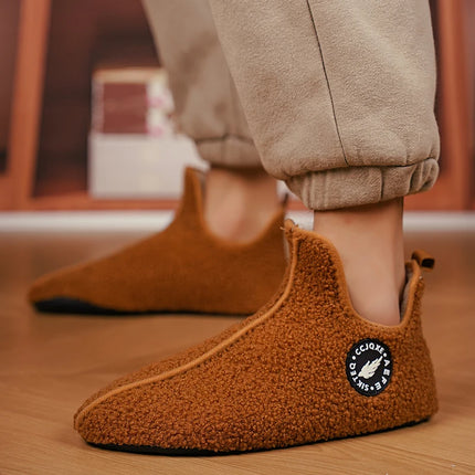 YRZLCN Winter Slippers for Men Women Non Slip Warm Plush by zapcart