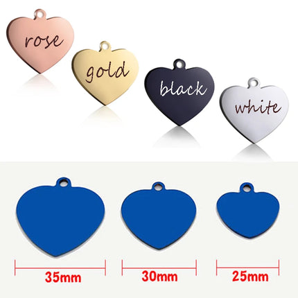 PAWFECT Dog ID Heart Tag Custom Engraved Pet Necklace by zapcart