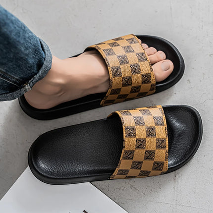 Mens Slippers Non Slip Anti Odor Beach Outdoor Summer