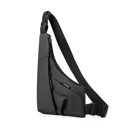Anti Theft Chest Bag for Men Leather Crossbody Wallet by zapcart