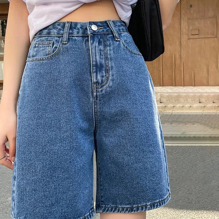 Streamgirl High Waisted Denim Shorts For Women Vintage Look by zapcart
