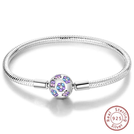 IQMAC Original Sterling Silver 925 Charm Bracelet For Women by zapcart
