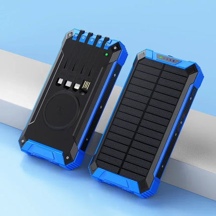 Waterproof Solar Power Bank 50000mAh Outdoor Wireless by zapcart
