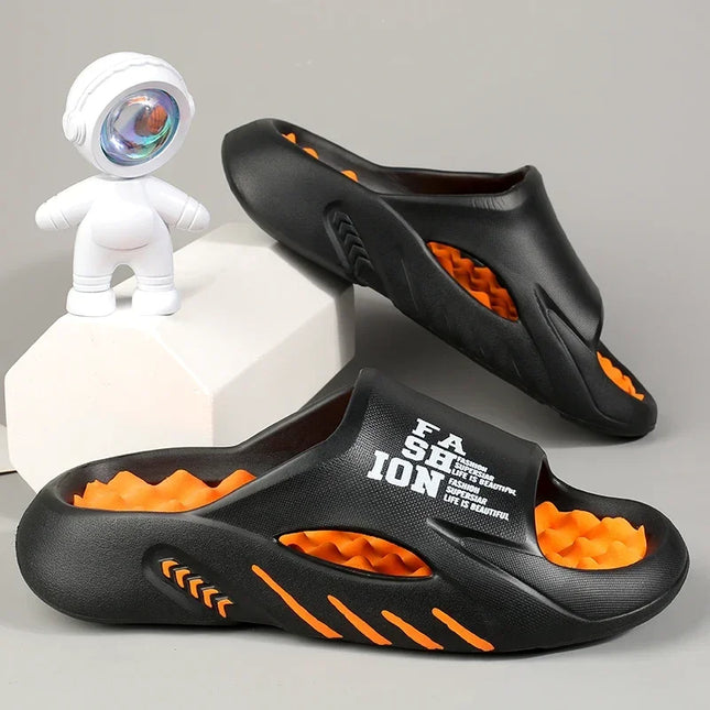 ANNPOTSCN Men Massage Slippers Indoor Outdoor Soft EVA by zapcart