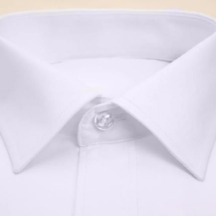 CN Zhejiang Men Formal Shirt Long Sleeve Anti Wrinkle White by zapcart