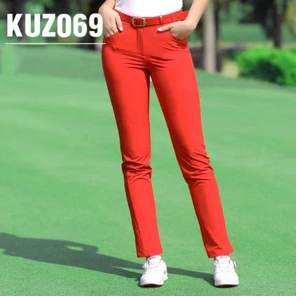 PGM Women Golf Trousers Slim Quick Dry Breathable Pants by zapcart