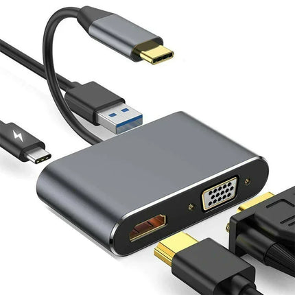 Nku USB C Dock Thunderbolt 3 and 4 Dual 4K HDMI VGA Laptop by zapcart