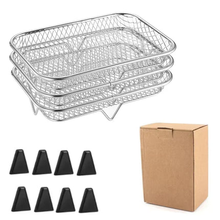 Choice Stainless Steel 3 Layer Air Fryer Rack Home Cooks by zapcart