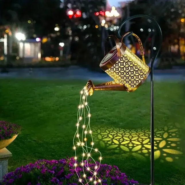 WHATOOK Solar Watering Can Light Lantern Outdoor Waterproof by zapcart
