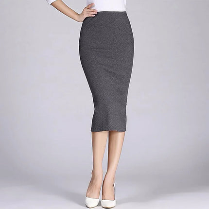 Reachshore Long Pencil Skirt Women Slim Silhouette Chic by zapcart