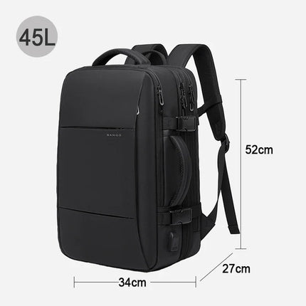 Bange Expandable Men's Waterproof 17.3in Laptop Backpack by zapcart