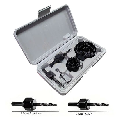 DIY 11Pcs Hole Saw Kit Durable Carbon Steel For Wood PVC by zapcart