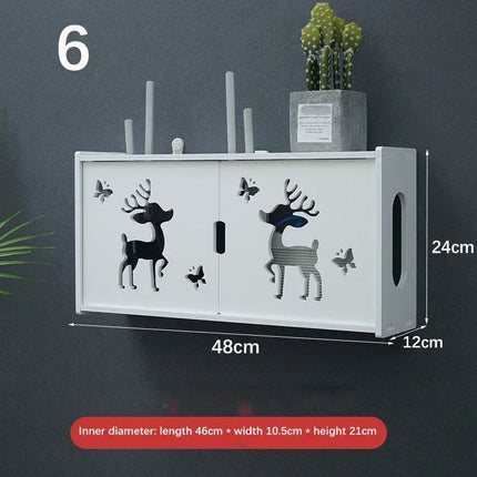 Dreamburgh Wall Mounted Router Shelf Living Room Storage by zapcart