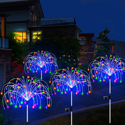 GOTP Solar Firework LED Stake Lights Waterproof For Gardens by zapcart