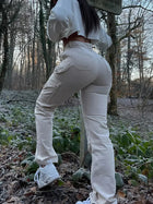 Straight Leg Cargo Pants Women High Waist Baggy Comfort by zapcart