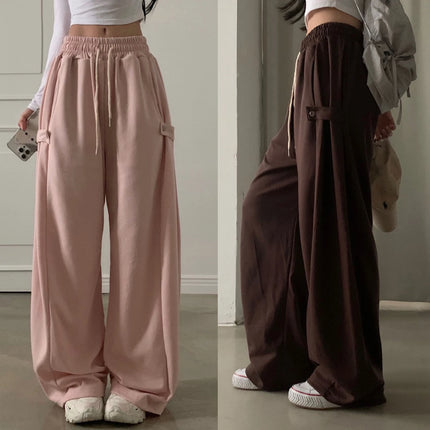 Casual Commute Wide Leg Pants for Daily Office Comfort by zapcart