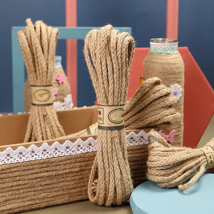 SQLzcCN Natural Jute Ribbon 5M for DIY Crafts and Gift Wrap by zapcart