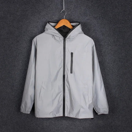 CN Plus Size 4XL Men Waterproof Hooded Windbreaker by zapcart