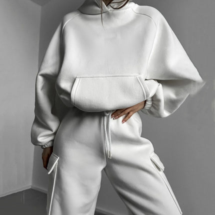 Women Two Piece Hoodies And Pants Set Cozy Relaxed Fit by zapcart