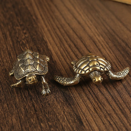 Choice Copper Turtle Statue Vintage Brass Desktop Feng Shui by zapcart