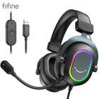 Fifine Dynamic RGB Gaming Headset 7 1 Surround Sound Gamers by zapcart