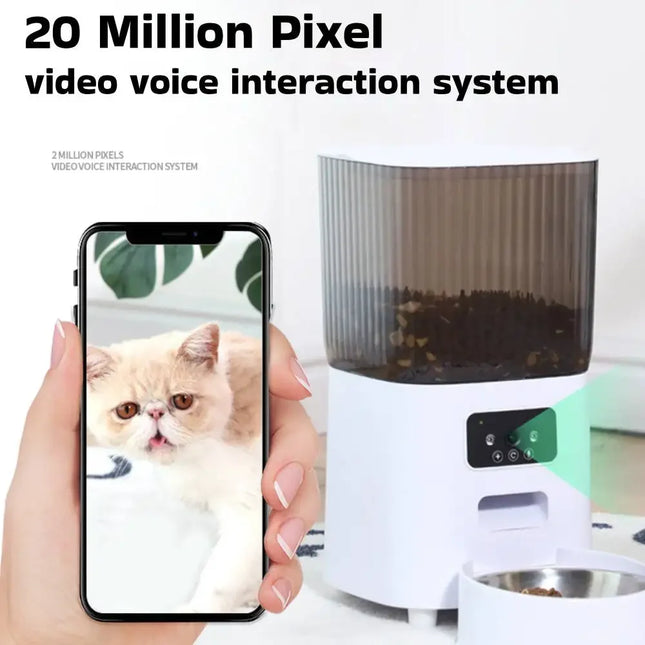 Hign Concerned 5L Smart Pet Feeder With Camera For Cats
