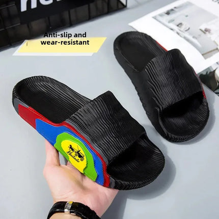 Men Anti Slip Outdoor Slippers PVC Pool Slides Summer