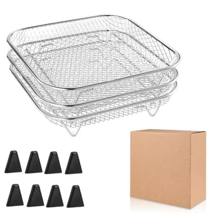 Choice Stainless Steel 3 Layer Air Fryer Rack Home Cooks by zapcart