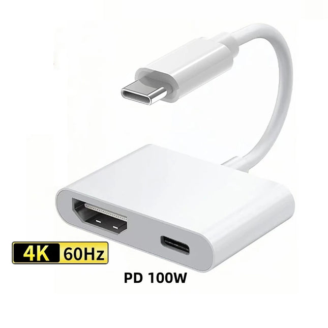 2M Nku USB C to HDMI Cable 4K 60Hz PD 100W for Switch by zapcart