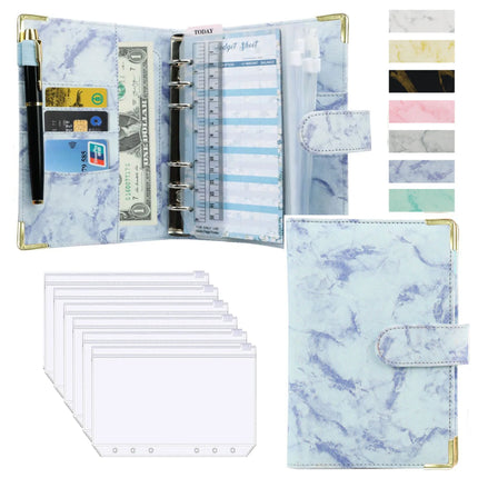 A6 Budget Binder PU Leather Organizer For Students by zapcart