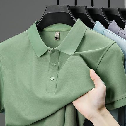 Zhejiang Choice Mens Solid Color Polo Shirt Breathable by zapcart