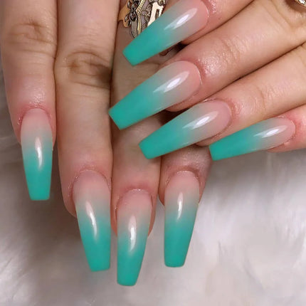 Extra Long Press On Nails Glue Included Bear Bow For Women by zapcart