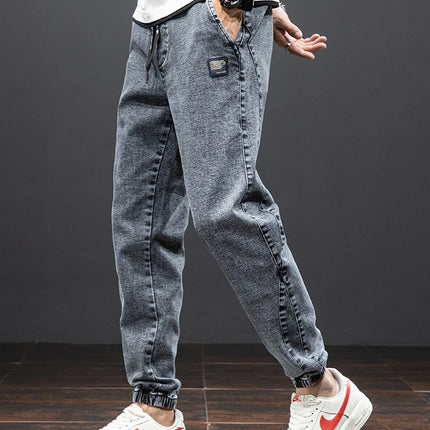 Anbican Men Plus Size Cargo Jeans Baggy Denim Jogger by zapcart