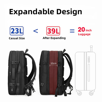 Mark Ryden 17In Laptop Backpack USB Charging Anti Theft Men by zapcart