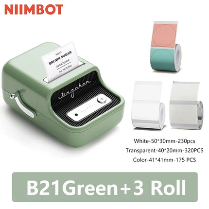 Niimbot B21 Mini Portable Thermal Label Printer For Home by zapcart