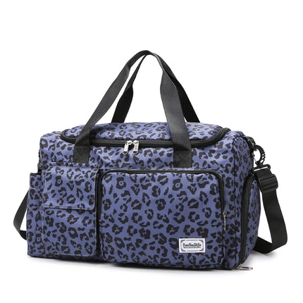 HOCODOC Leopard Print Travel Bag Large Capacity Pockets by zapcart