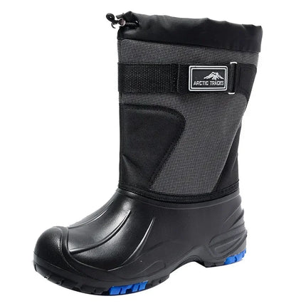 Pdmcms Mens Waterproof Snow Boots Velvet Warmth Midcalf by zapcart