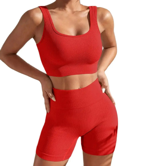 Shanjinxiu Women Seamless Quick Dry Yoga Set High Waist by zapcart