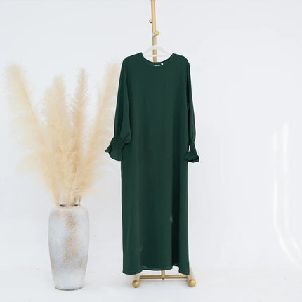 Abaya Dress For Muslim Women Elegant Long Sleeve Ramadan by zapcart