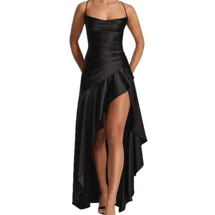 Women Elegant Bodycon Party Dress Maxi Spaghetti Strap by zapcart