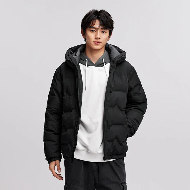 Semir Men Down Jacket Waterproof Hooded Winter Outerwear by zapcart