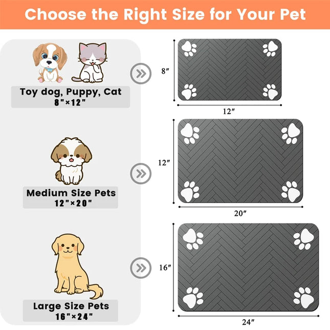 Choice Waterproof Pet Placemat For Dogs And Cats Quick Dry by zapcart