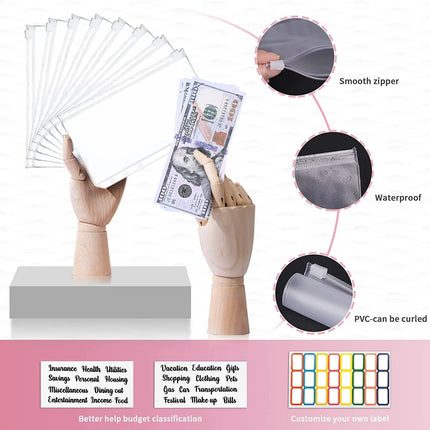 A6 Budget Binder PU Leather Organizer For Students by zapcart