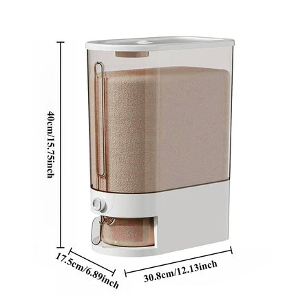 Airtight Rice Storage Box 5kg 10kg Capacity Pantry Kitchen by zapcart