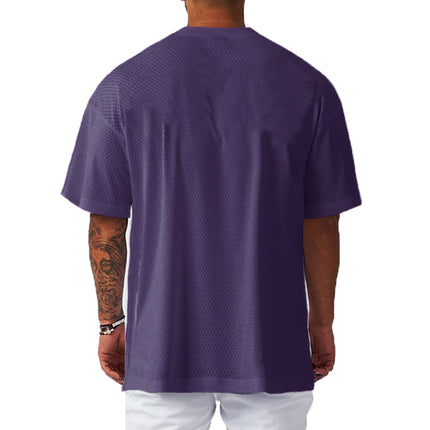 Muscleguys Mens Oversized Quick Dry Breathable Gym Tee by zapcart